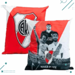 FUNDAS DE ALMOHADONES ESCUDO RIVER (MODELO 2)
