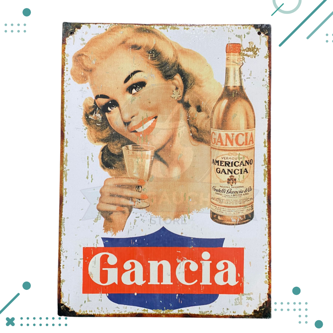 Diseno-sin-titulo-17-2.png Cartel De Chapa Gancia (Mod 2) 20X28CM - Imagen 1