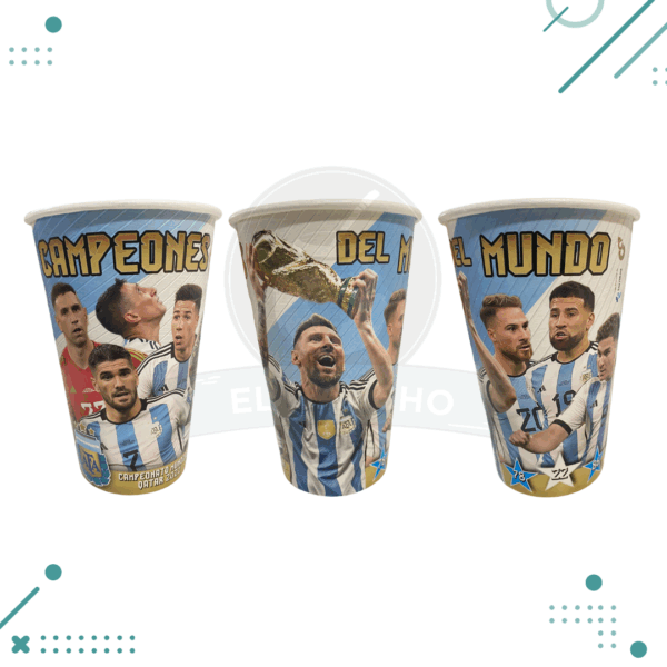 Vasos Polipapel ARGENTINA CAMPEON GRANDE (8u.)