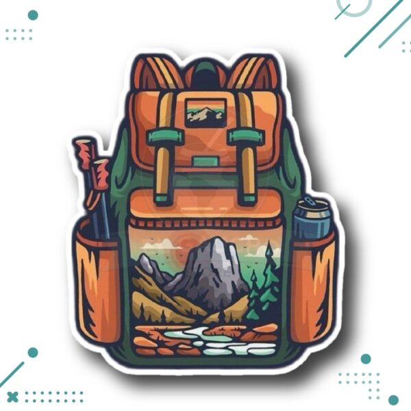 Sticker Argentina - Mochila Viajera