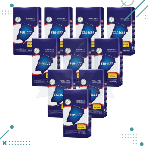 Yerba Mate Taragui, sin Palo (1000gr) (pack 10) (10kg)