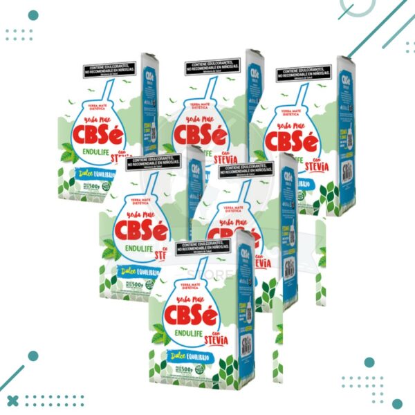 Yerba Cbse Endulife Stevia (500gr) (pack 5 un) (2.5kg)
