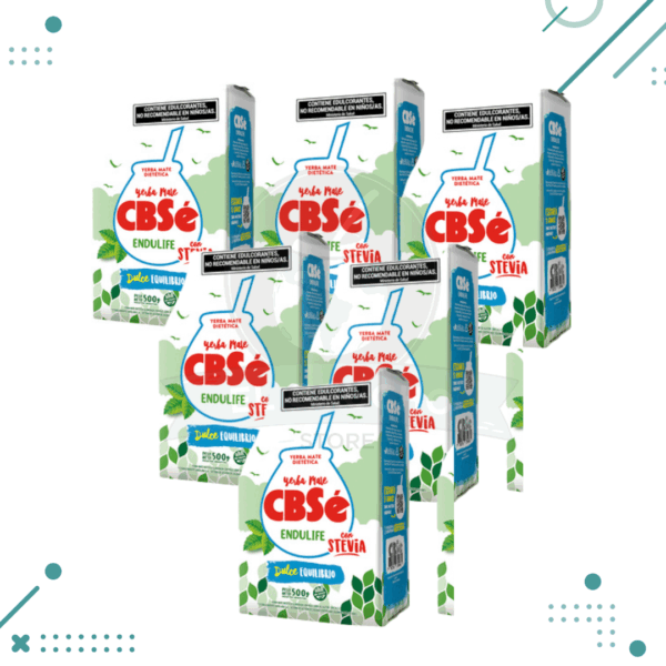 Yerba Cbse Endulife Stevia (500gr) (pack 5 un) (2.5kg)