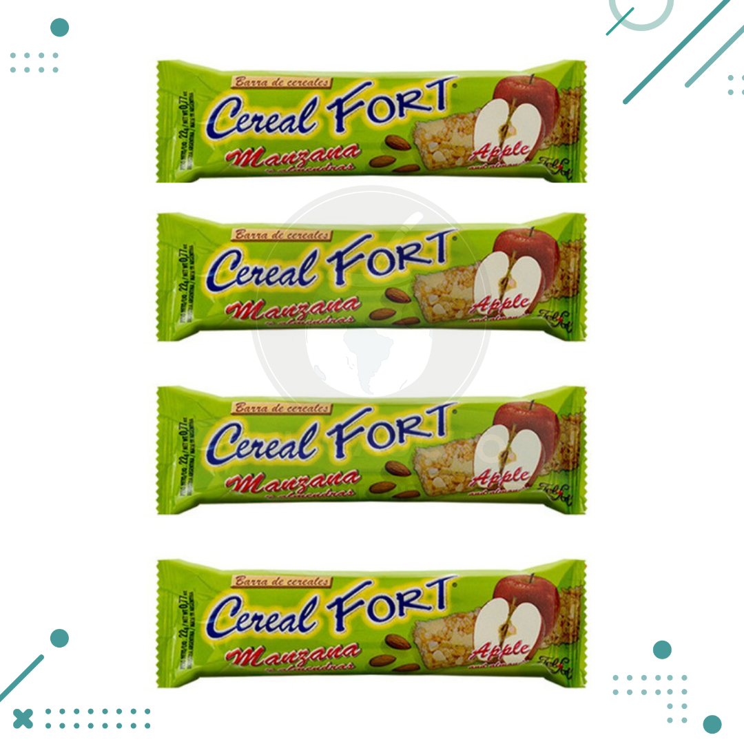 Diseno-sin-titulo-2023-02-16T161454.779.png Barritas de cereal Felfort Manzana y Almendras, x 22g 4un (88gr) - Imagen 1