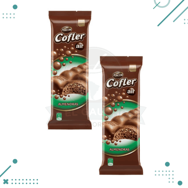 Cofler Air Chocolate NEGRO ALMENDRAS 55g (2 unid)(110gr)