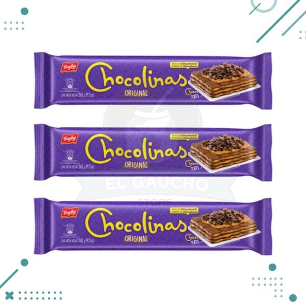 Galletitas Chocolinas (250gr) (Pack de 3u) (750gr)