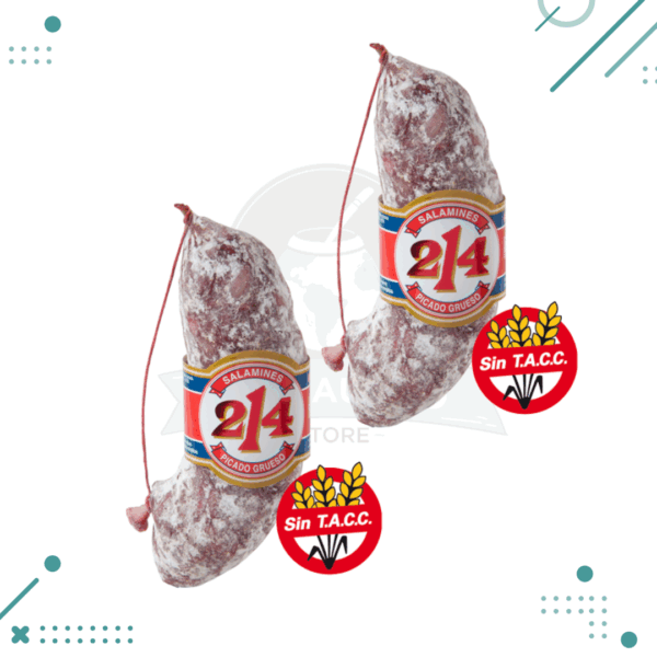 Salamin 214, picado Grueso, 2 Unidades (aprox 300g)