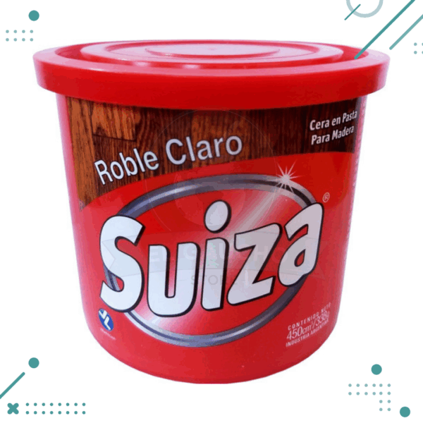 Suiza Cera Piso En Pasta, Color ROBLE CLARO