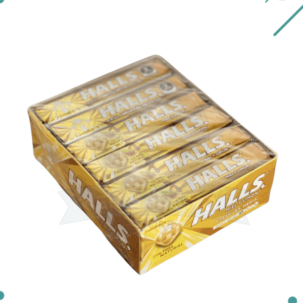 Pastilla Caramelo Halls MIEL Y Limon 25gr x 12 un (336gr).