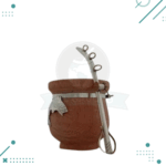 Mate Pescador MADERA 100% Artesanal + Bombilla de Acero Inoxidable - Imagen 3