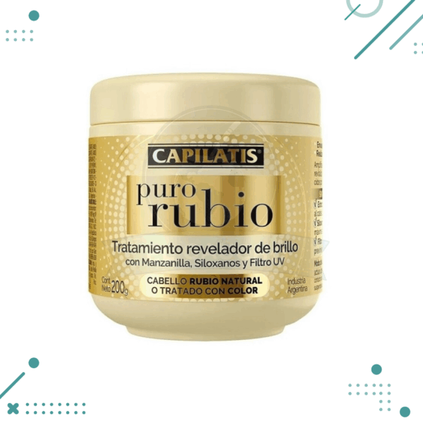 Tratamiento Capilatis Puro Rubio Revelador De Brillo 200 Grs