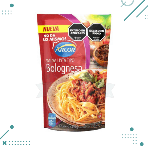 Arcor Salsa Tomate Lista para Usar BOLOGNESA 340g