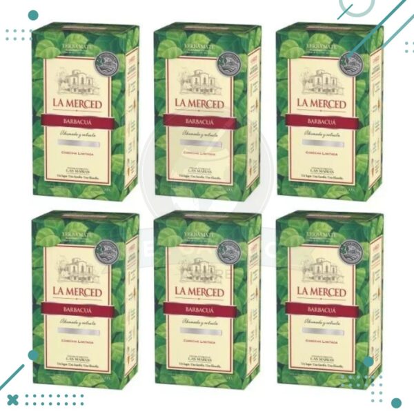 Yerba Mate La Merced , Barbacuá (500gr) (pack x 6un) (3kg)