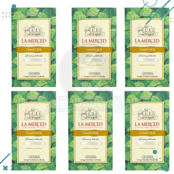 Yerba Mate La Merced , Campo Sur(500gr) (pack x 6un) (3kg)