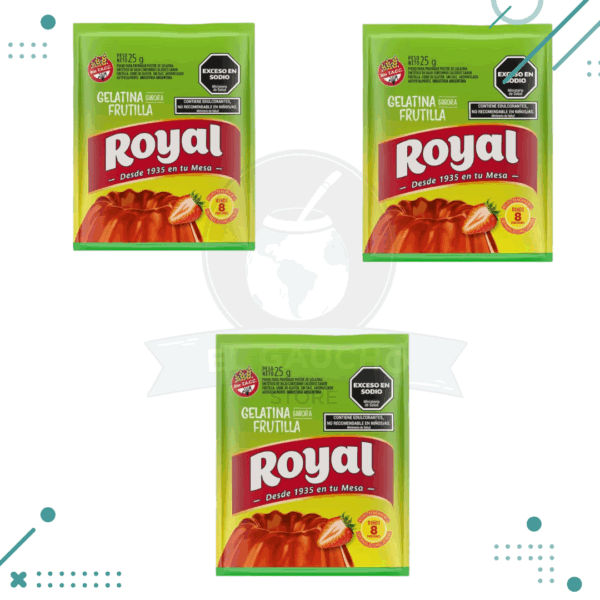 Gelatina Royal Frutilla light 25gr (3 unidades) 75gr