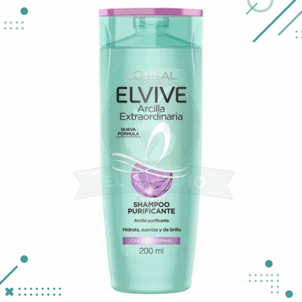 Shampoo Arcilla Extraordinaria Elvive x 400 Ml.