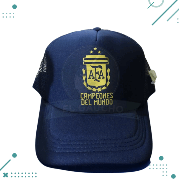 Gorra Trucker Afa Argentina Campeónes Del Mundo 2022 (azul)