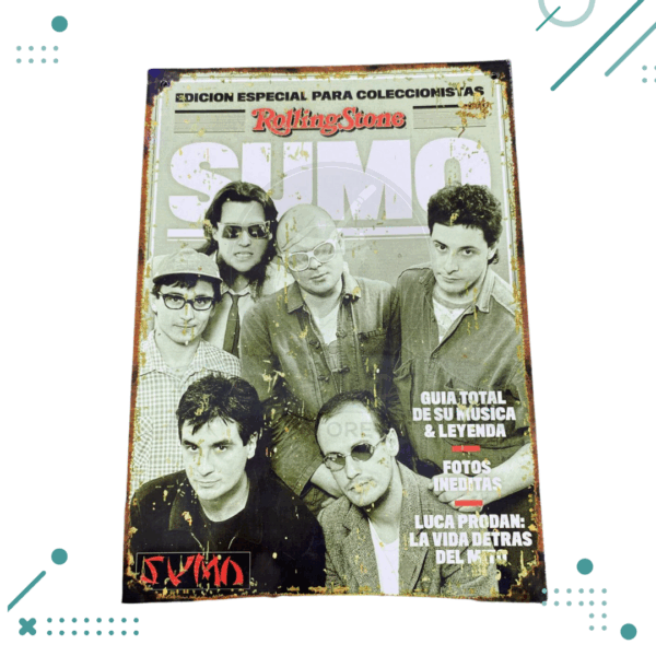 Cartel Chapa rolling stones 20x28 cm