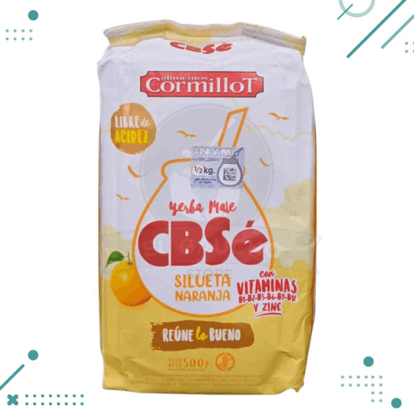 Yerba Cbse Silueta Naranja 500 Grs
