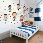 Vinilo Decorativo Infantil Mini Seleccion Futbol Messi Qatar - Imagen 2