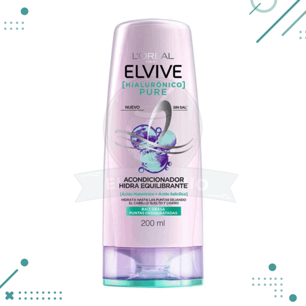Acondicionador Elvive Hialurónico Pure x 200 ml