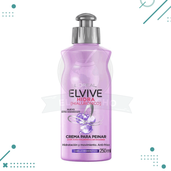 Crema Elvive para Peinar L´Oréal Paris Hidra Hialurónico x 250 ml