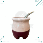Mate Quechua + Bombilla de Acero Inoxidable, Color Rosa
