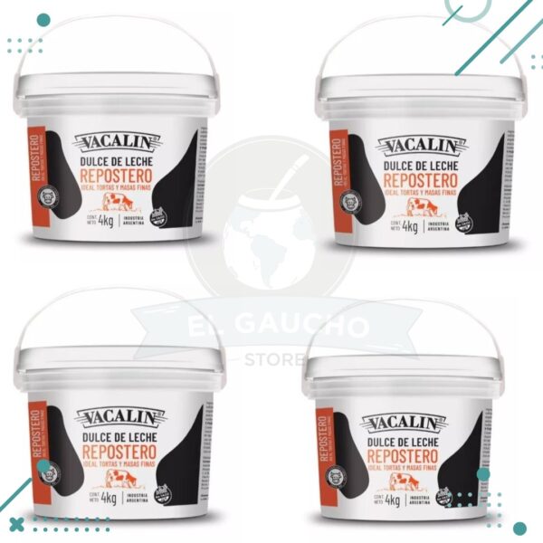 Dulce de Leche Vacalin REPOSTERO x (4kg) (Pack 4un) (16kg)
