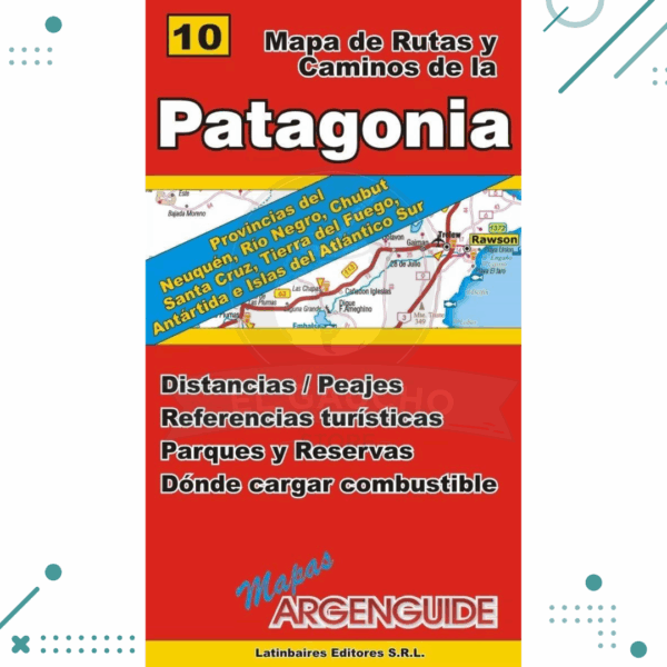 Mapa De La Patagonia Argentina (Todas Las Rutas Y Caminos)