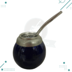 Mate MESSI Besando La Copa America 100% Artesanal + Bombilla de Acero Inoxidable. - Imagen 3