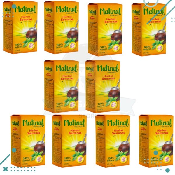 Yerba Mate Matinal Mezcla de Hierbas (500gr) (pack 10) (5kg)
