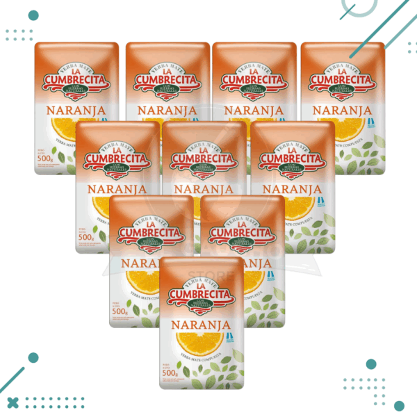 Yerba Mate La Cumbrecita NARANJA (500gr) (pack 10) (5kg)