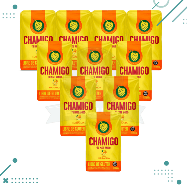 Yerba Mate Chamigo, Naranja (500gr) (pack 10) (5kg)