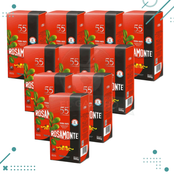 Yerba Mate Rosamonte, 55 Aniversario (500g.) (pack 10) (5kg)