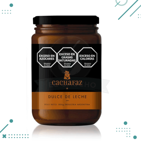 Dulce de Leche Cachafaz, Apto para Celiacos, Envase vidrio (800gr)
