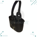 Media Canasta Matera Cuero Color Negra