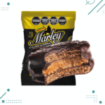 Alfajores Marley NEGRO, Relleno con Dulce de Leche, Recubierto Con Baño De Reposteria (75gr) (Pack de 5u) (375gr) - Imagen 2