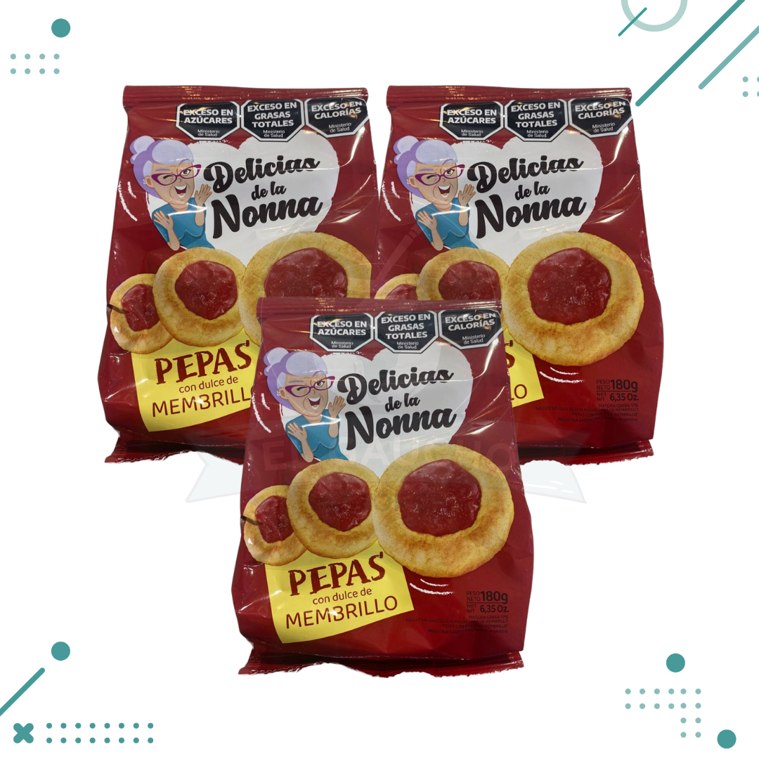 Diseno-sin-titulo-2023-11-05T101734.368.png Pepas Con Membrillo Delicias de La Nonna (3un 180g) (540g) - Imagen 1