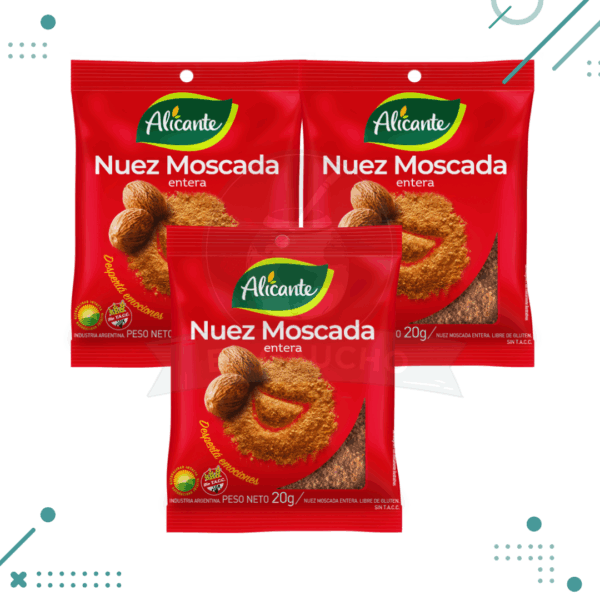 Nuez Moscada ENTERA Alicante (20gr) (Pack x3u) (60gr)