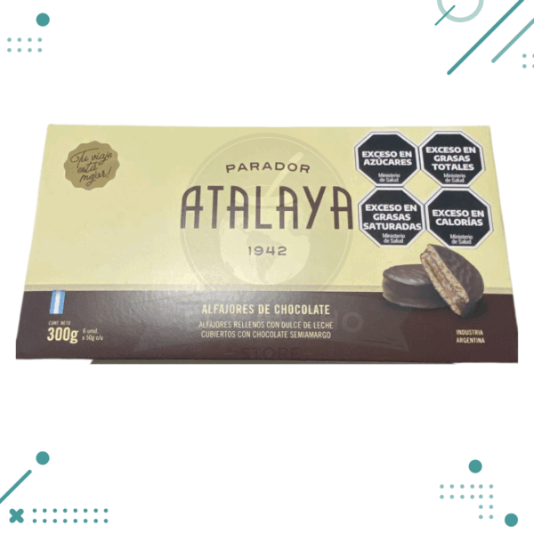 Alfajor Atalaya 1942 - Alfajores De Chocolate (Caja x6uni) (300gr)