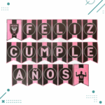 Banderin "Feliz Cumpleaños" INTER MIAMI (1,8 mts.) - Imagen 2