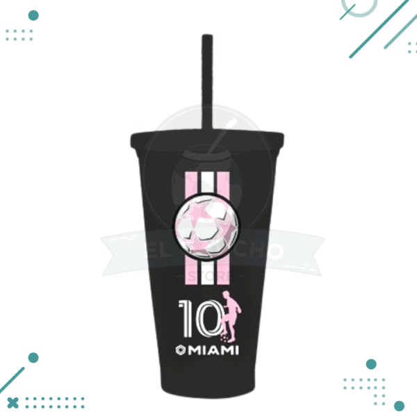 Vaso Miami Futbol Con Sorbete MOD 2
