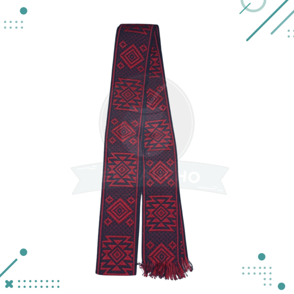 Faja Gaucho - Cinto N°12 (Aprox 3mts) NEGRO Y ROJO MOD 2