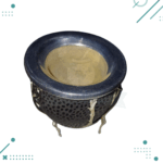 Mate Calabaza Carpincho Cuerina con Pie, Color NEGRO - Imagen 4