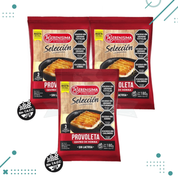 Queso La Serenisima Seleccion PROVOLETA (180gr) (3un) (540g)