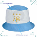 Gorro Piluso Afa (dorado) - Celeste y Blanco - Imagen 2