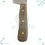 Cuchilla RECTA Mango Madera + Vaina Cuero Artesanal - Imagen 4