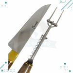 Set De Asado Artesanal, Cuchillo, Tenedor con Expulsador - Imagen 5