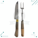 Set De Asado Artesanal, Cuchillo, Tenedor con Expulsador - Imagen 2