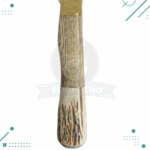 Cuchillo De Asado Artesanal Con Asta Y Madera + Funda Cuero - Imagen 5